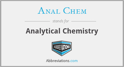 What does ANAL CHEM stand for?